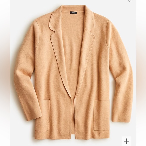 J. Crew Sweaters - ✨NWT✨ J. Crew Eloise Sweater Blazer in Heather Khaki, size 3X